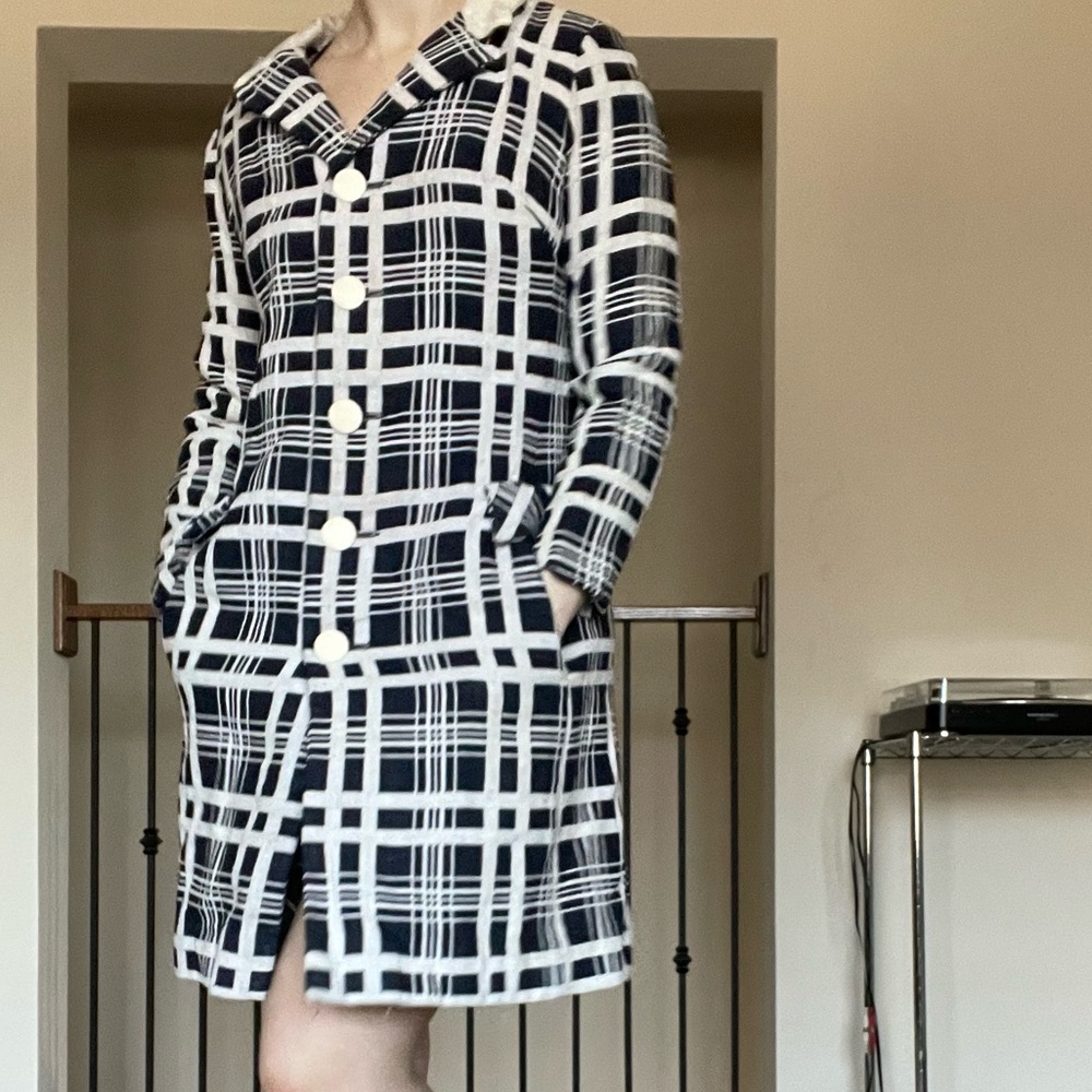 True Vintage 60s/70s mod button up coat❤️